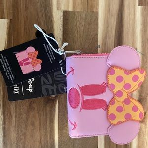 Loungefly Pastel Ghost Minnie Mouse Glow-in-the-Dark Zip Around Wallet